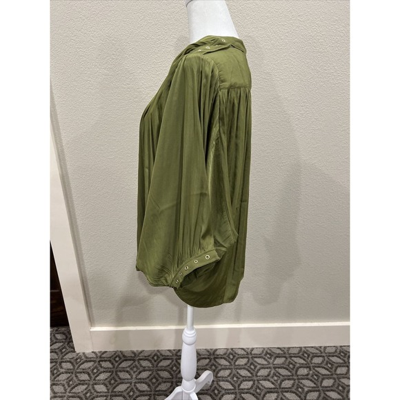 Chico Top Women’s To Green‎ Gold Accents Blouse - Picture 7 of 13